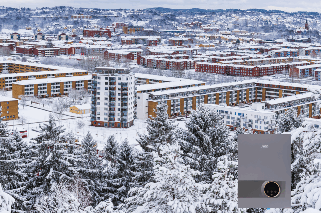Winter, Snow, Electric Boiler, Building