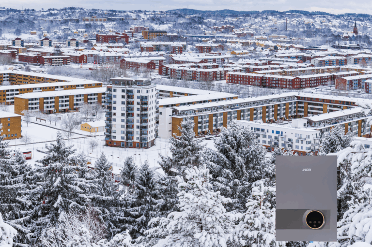 Winter, Snow, Electric Boiler, Building