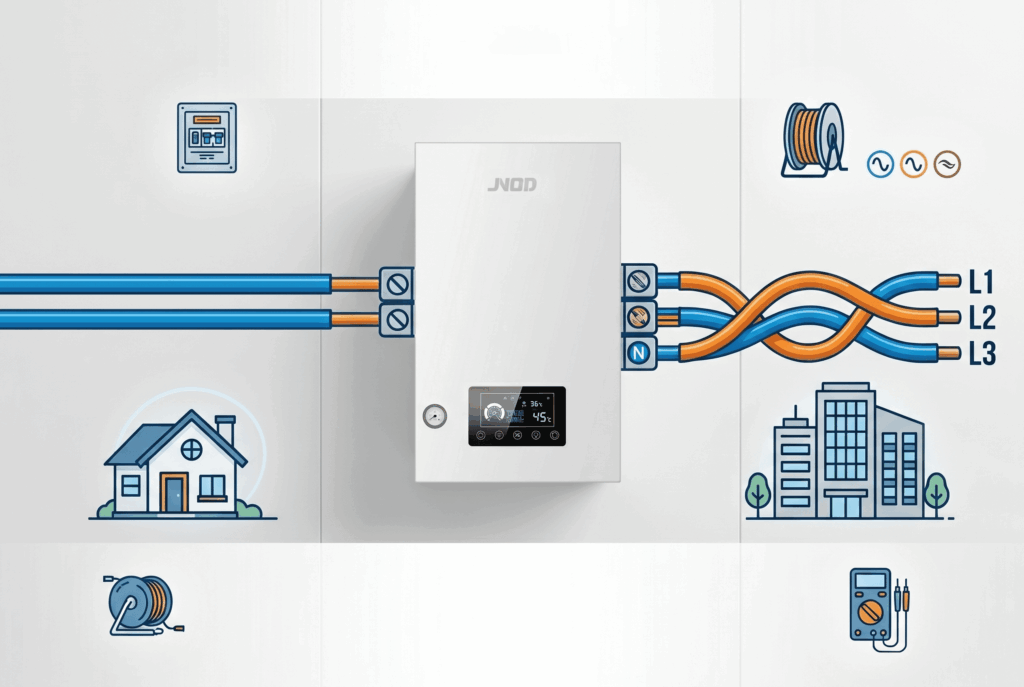 Single-Phase vs. Three-Phase Electric Boilers:Guide for Installers